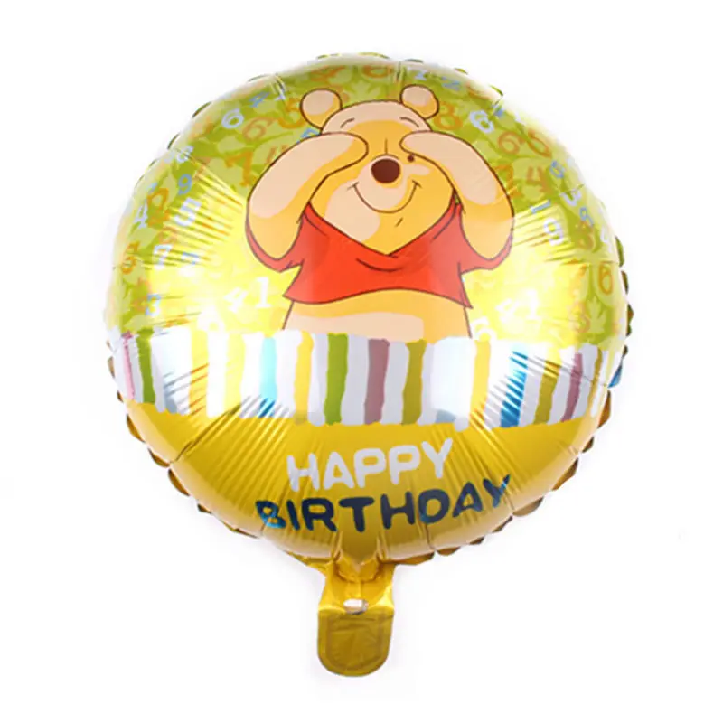 GOGO paity Новинка 18-дюймовые круглый медведь-образные алюминиевые воздушные шары для вечерние воздушные шары для украшения дня рождения