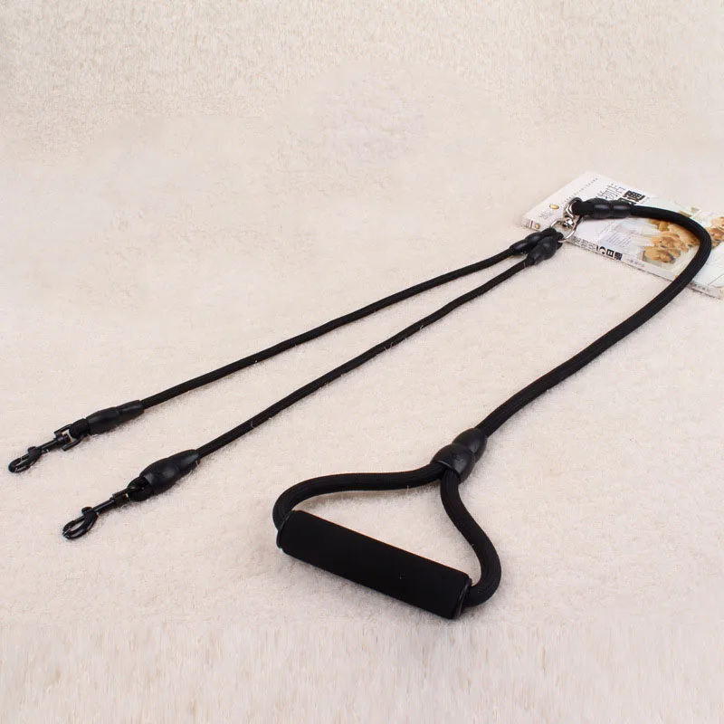 Premium Dual Dog Leash Walks 2 Dogs 360 Swivel No Tangle Nylon Double