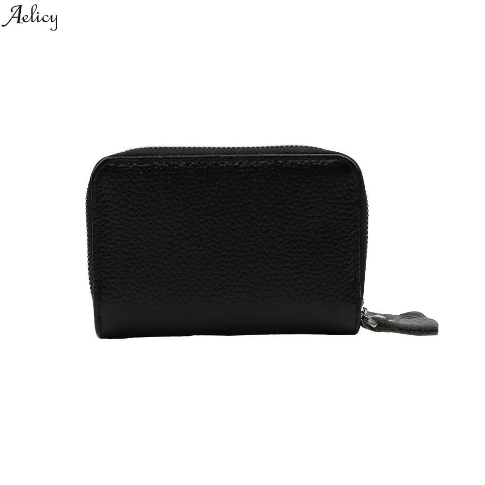 Купить Fashion Wallet Credit Cards Small ID Holder Slim Pocket Case Women's Leather Secure Spacious Cute girl bag Double zipper 2019  Багаж и | Card  ID Holders (32996286135)