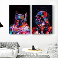 משחק מלחמת כוכבים אמנות משי פוסטר HD סרט ציור בד תמונות לסלון בית קישוט קיר פוסטרים והדפסים LS031