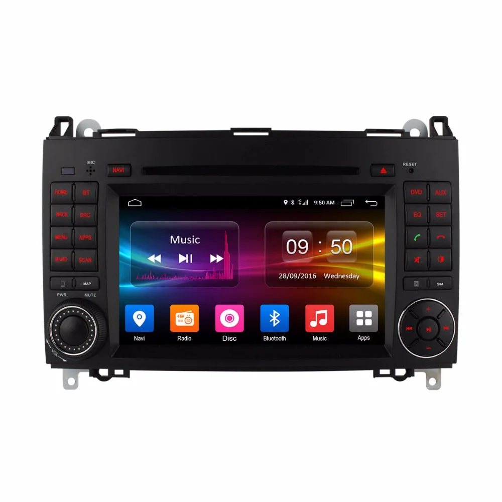 Best Android 6.0 Car DVD Player for Mercedes Benz B200 W169 A160 Viano Vito GPS Radio DAB Stereo Octa 8 Core CPU 2GB RAM 4G SIM LTE 1