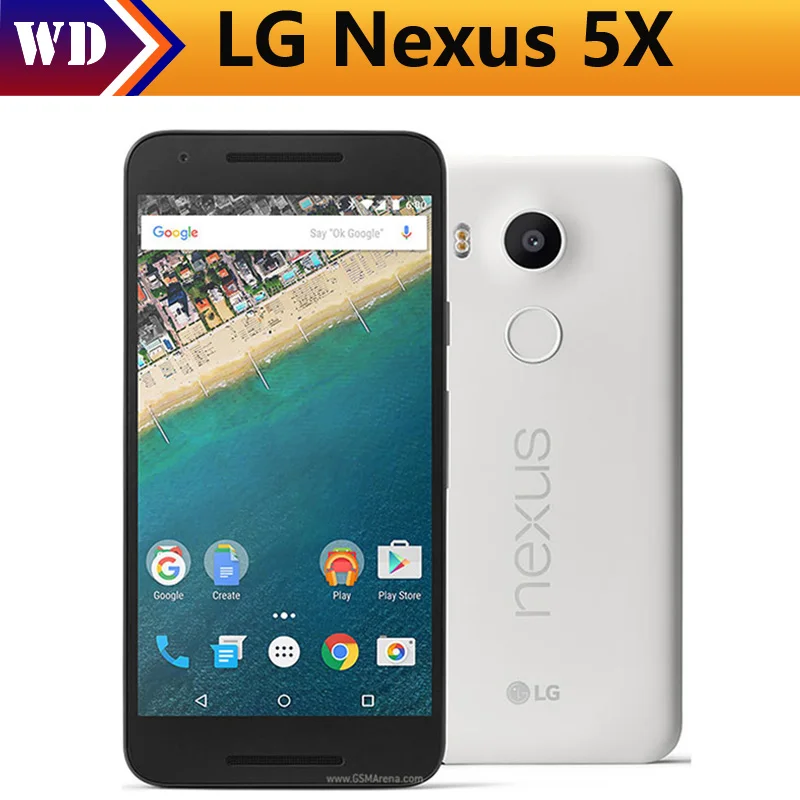 

Original LG Google Nexus 5X H791 H790 4g lte android 6.0 cellphone 5.2''inch 12MP 16/32GB ROM 2GB RAM Fingerprint LTE Cellphone