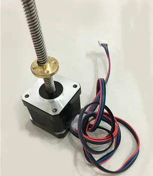 

T type screw 3D printer fittings, screw rod stepping motor with nut