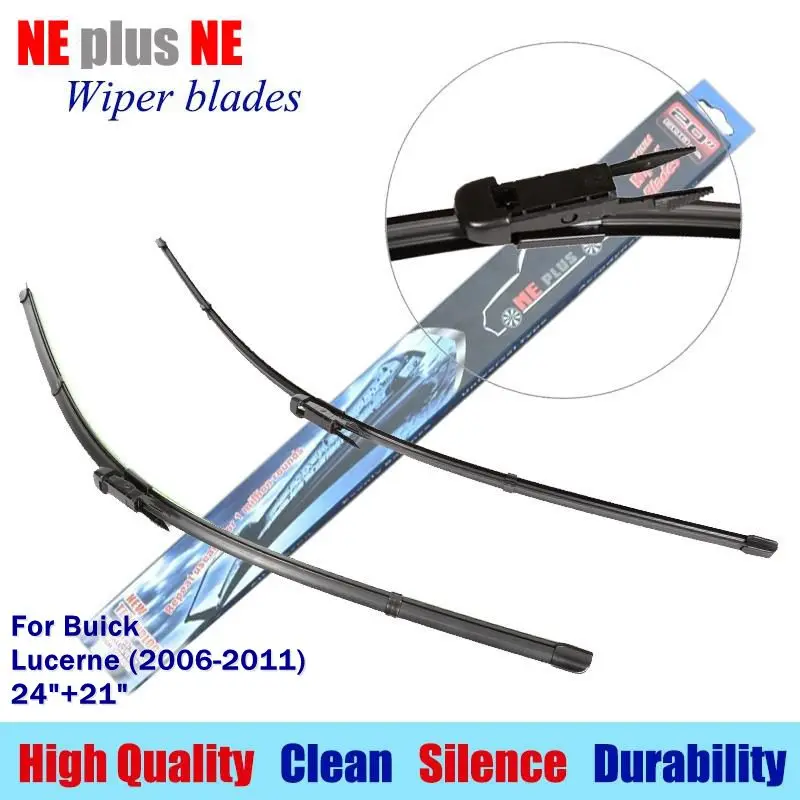 Wiper blades for Buick Lucerne (2006 2011) 24"+21" Rubber fit pinch tab type Car windshield