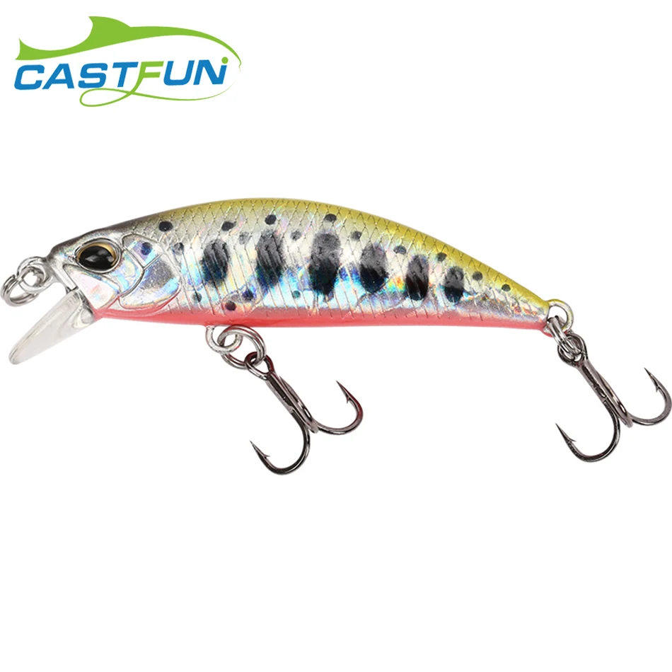 CASTFUN черный Minnow 5,0g 5 см, погружная блесна, все класс Smart приманка воблер свежий морской китайский окунь Minnow приманки для ловли рыбы