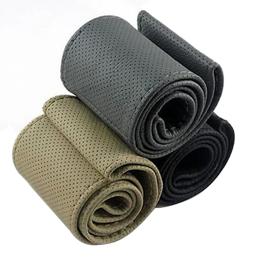 

DIY Soft Faux Leather Car Auto Steering Wheel Cover with Needle and Thread Store 47