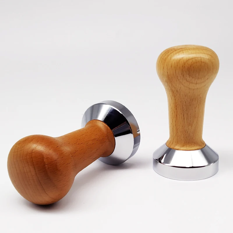 

Food Grade 51mm Espresso Coffee Tamper Coffee Pull Cup Press Flat Base Barista Accessories Wholesale Free Shipping