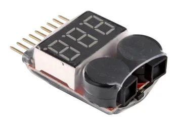 

1000pcs 1-8S Low Voltage Buzzer Alarm 1-8S Lipo/Li-ion/Fe Battery Voltage 2IN1 Tester Original Vistapower For RC BB Ring