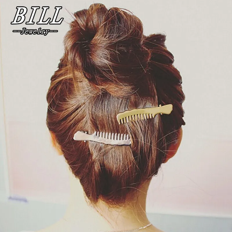 

TS406 Women Hairpin Comb Pattern Hair Clip Hair Barrettes Apparel Accessories Headpiece Fashion Jewelry 2018