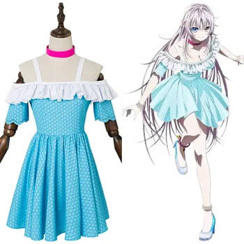 

K Project K Seven Stories Neko Miyabi Ameno Cosplay Costume Blue