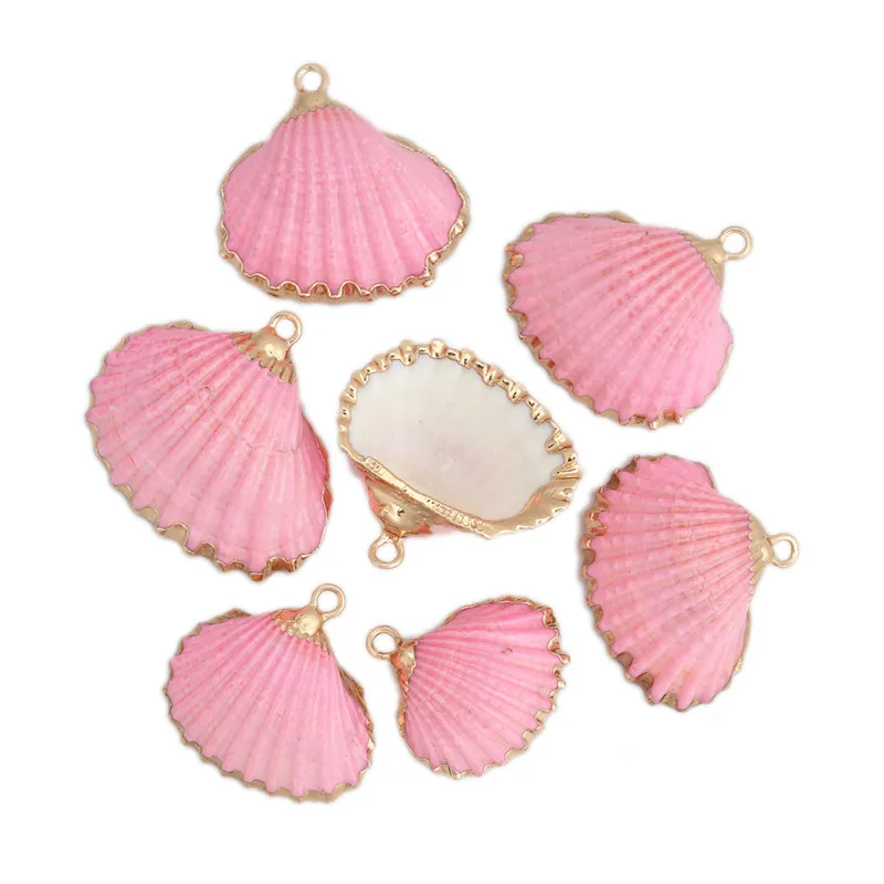 DoreenBeads, подвески из натуральной раковины, золотой цвет, много цветов для изготовления ювелирных изделий, колье, серьги, фурнитура 34*30 мм-17*17 мм, 3 шт - Окраска металла: J