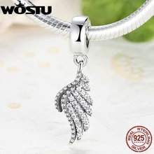 Majestuoso Real 925 Plata Esterlina Encantos de Plumas de Calidad superior Apta Del Grano Pandora Original Pulsera Colgante Auténtico Regalo de La Joyería