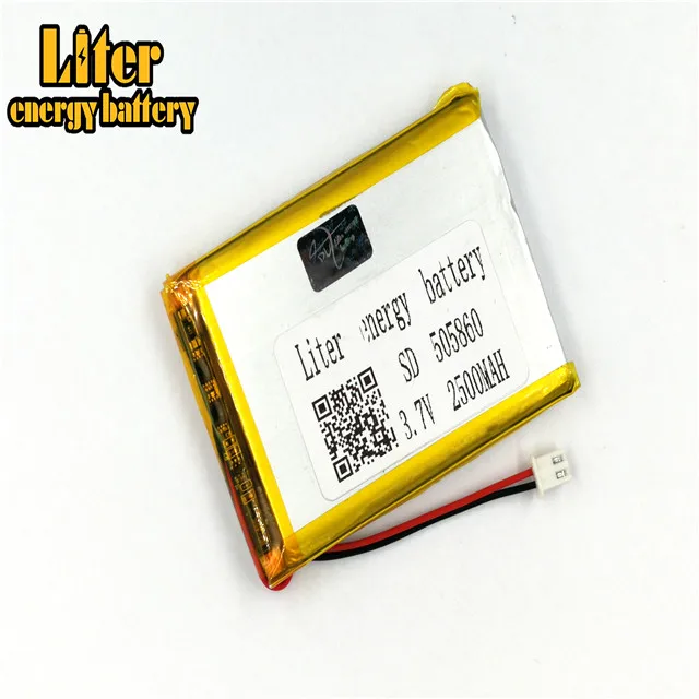 XHR 2P 2 54 2500mAh 505860 506060 core мобильный динамик навигатор 3 7 V полимерный литий ионный