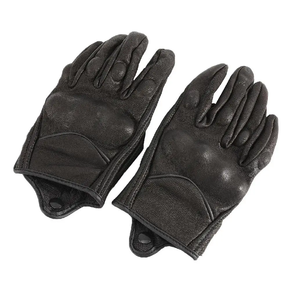 Partol Universal Black Retro Real Leather Motorcycle Racing Gloves Waterproof Motocross Glove Full Finger Breathable M L XL XXL Partol Universal Black Retro Real Leather Motorcycle Racing Gloves Waterproof Motocross Glove Full Finger Breathable M L XL XXL