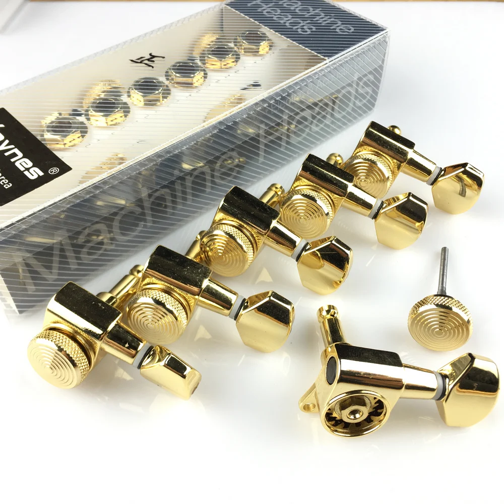 Online Neue Gold Gitarre Locking Tuners Elektrische Gitarre Mechaniken Mechaniken JN 07SP Schloss Tuning Pegs (Mit verpackung)