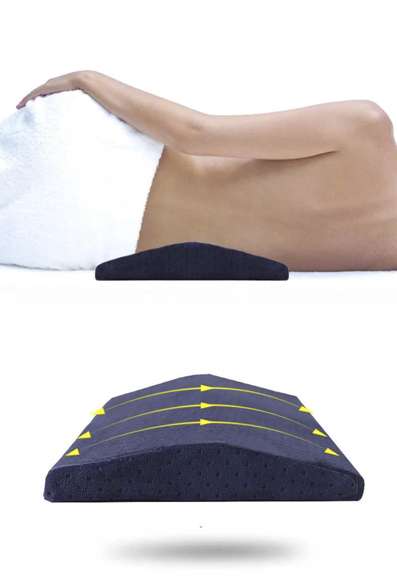 L016-Memory Cotton Lumbar Legs Pillow Triangle Sleeping Waist Back Support Cushion Pad Pregnant Pillow Cervical Protect Bedding (8)