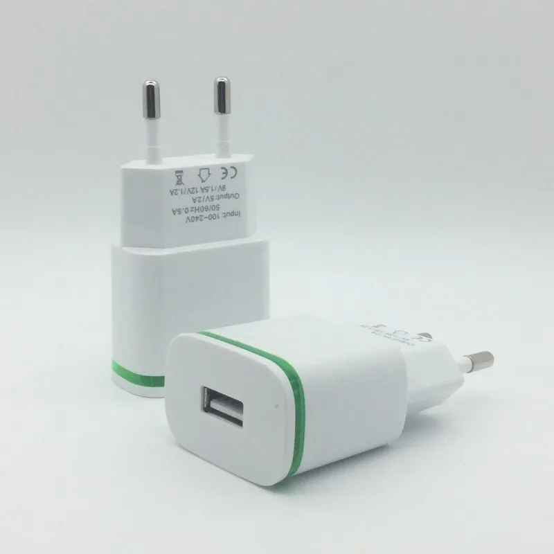 100 sztuk ue 5V2A wtyczki. Światło LED USB ładowarka 100 sztuk ue 5V2A wtyczki. Światło LED USB ładowarka
