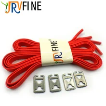 YJRVFINE 1 пара; черная и красная обувь шнурки эластичные шнурки Для мужчин Для женщин детские кроссовки для бега спортивная обувь, кроссовки из эластичной резины полиэстер шнурки для обуви