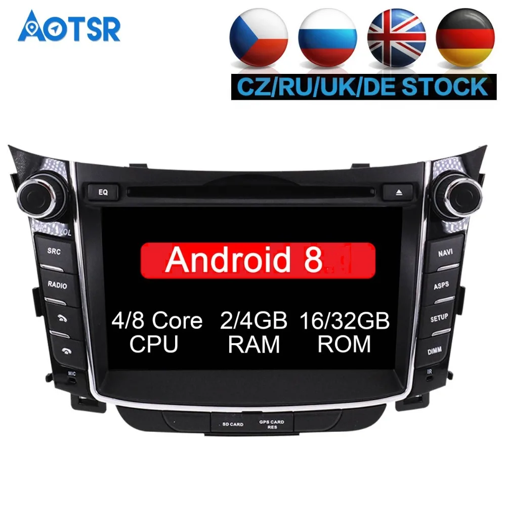 

Android 8.1 Car DVD player GPS Navigation For Hyundai I30 Elantra GT 2012 2013 2014 2015 2016 Auto multimedia Headunit gps stere