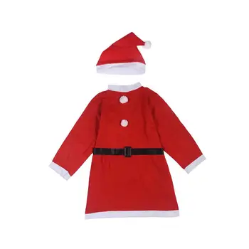

3pcs Womens Costume Santa Claus Suit with Hat Belt Adult Pub Crawl Santa Suit