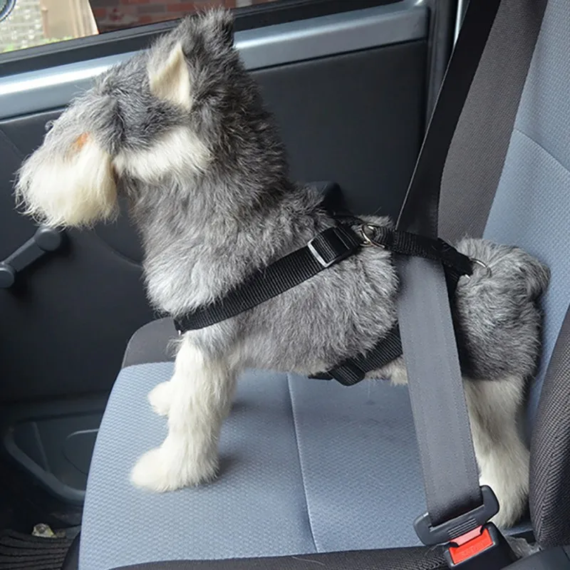 

Automobile Safety Seat Belt Pet Cat Dog Harness Adjustable Vest Dual-use Dog Car Harness Belt of vehicle chihuahua