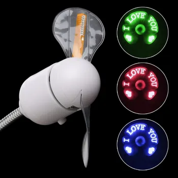 

MEXI USB LED Light Flexible Fan Cooling DIY Program Editable Message For PC Laptop