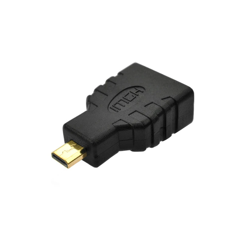 Мини-HDMI к HDMI адаптер позолоченный 1080P Мини разъём HDMI папа Стандартный HDMI Женский удлинитель - Цвет: Micro HDMI to HDMI