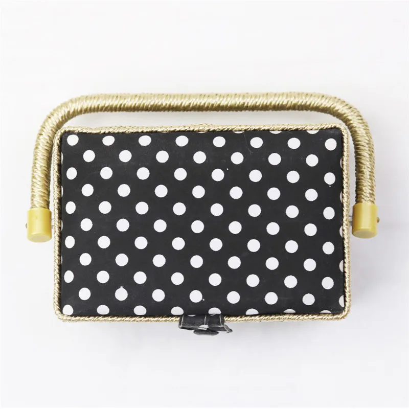 Handmade Cotton Fabric Storage Sewing Basket Sewing Thread Scissors Tools Accessory Craft Tools Storage Box For Women Wife Gift  (4)
