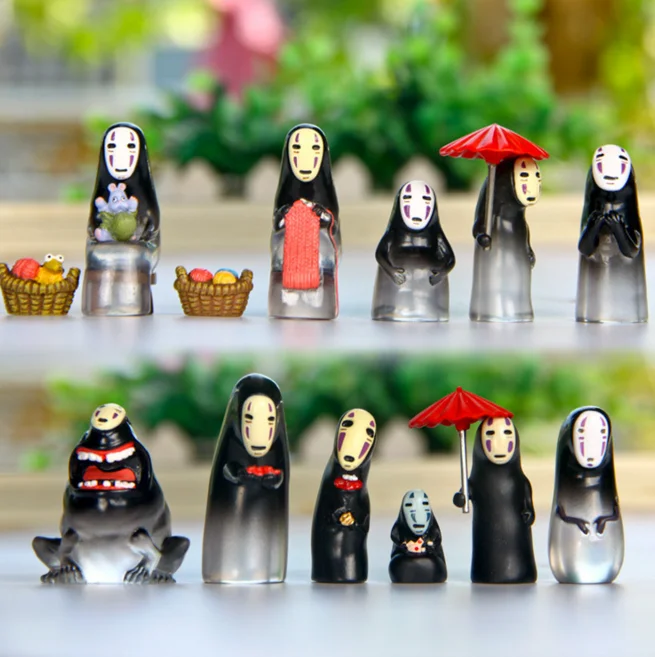 

1 Pcs Cute 15 Styles Mini Figures Studio Ghibli Miyazaki Hayao Spirited Away No Face PVC Action Figure Toys Collection Toy