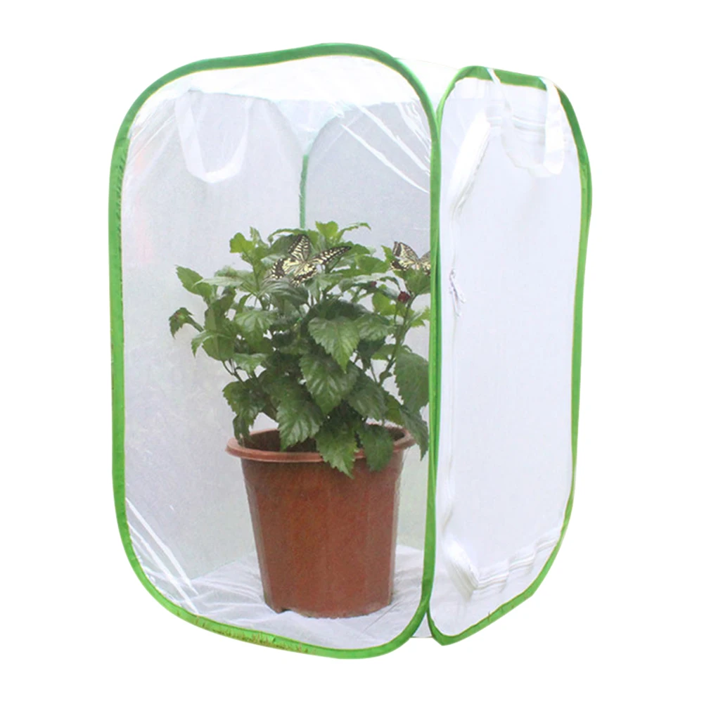 40cmx40cmx60cm New Foldable Insect Habitat Cage Seedling Plant Light Transmission Net Tent Greenhouse NE - Цвет: 40cmx40cmx60cm