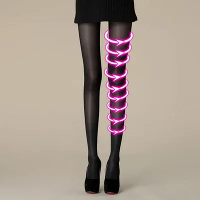 

Spring And Autumn Thin Pressure Socks Skin Black Color Slim Leg Show Silk pantihose