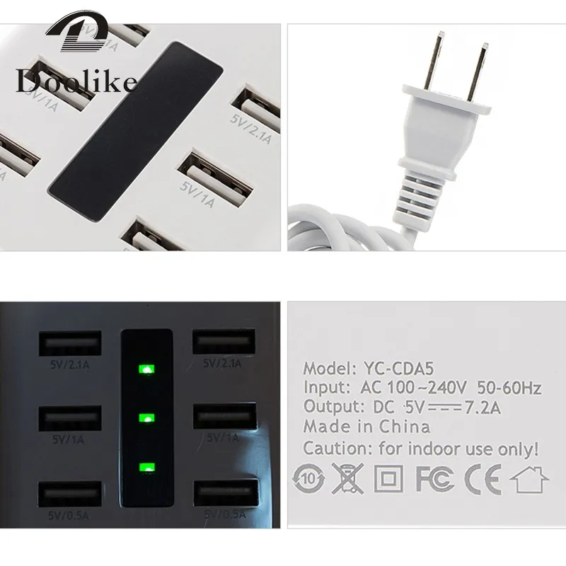 6 port usb charger mulit usb port charger (6)