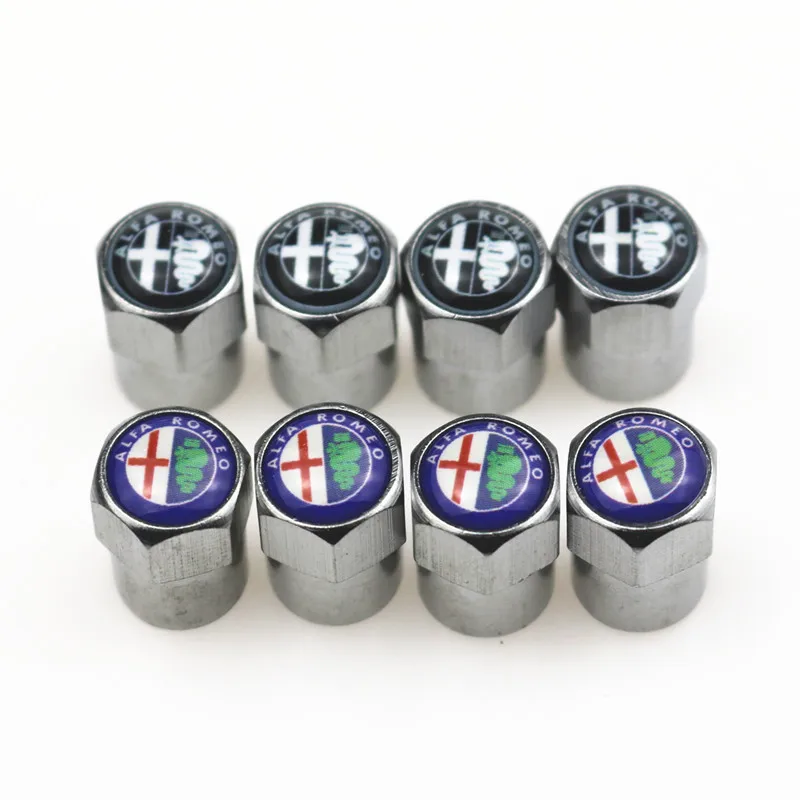 

Car Styling Valves Caps Case For Alfa Romeo Mito 147 156 159 166 Car-Styling Auto Wheel Tyre Tire Stem Air Covers 4pcs/lot