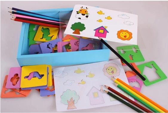 

Spirograph Magic animal sketchpad Kids gift drawing board educational Mat Magic Pen set stationary Sets painting teaching tol