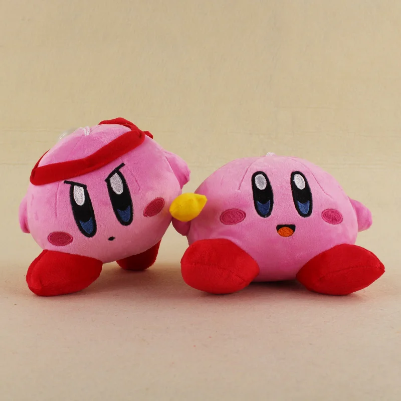2 Styles Kirby Plush Keychains Pendant Plush Soft Stuffed Animals Toys For Kids Gifts