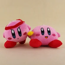 2 Styles Kirby Plush Keychains Pendant Plush Soft Stuffed Animals Toys For Kids Gifts