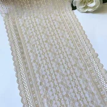 

3y/lot width 22.50cm khaki elastic lace trim summer lingerie lace DIY accessory garment material handemade decoration supplies