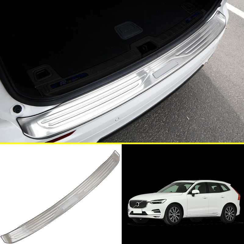 

Outer Rear Trunk Bumper Guard Plate Protector Molding Stainless Steel 1pcs Car-styling Accessories For Volvo XC60 2018