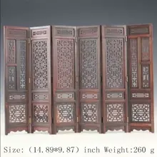 Изысканный ручной Китайский классический Хуншань крылья курицы деревянные декоративные мини-экран
