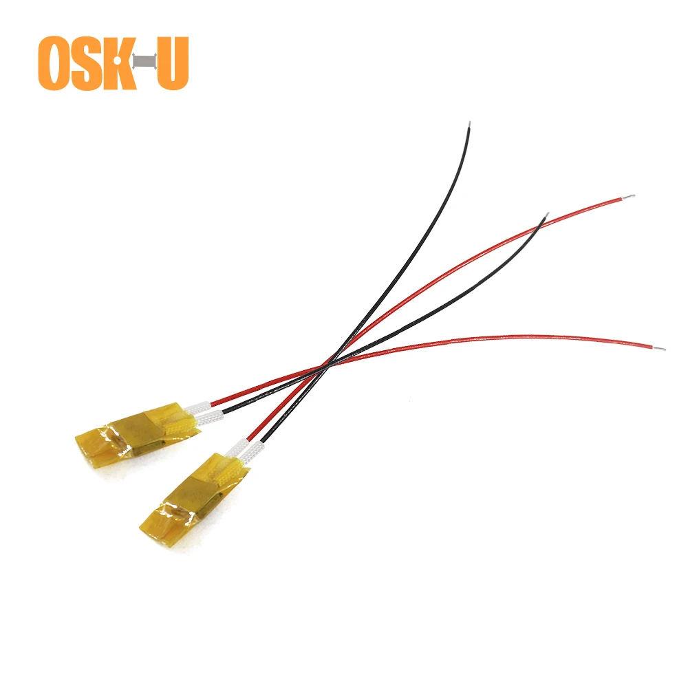 Oskiu Peças 12 v Filme de Isolamento Ptc Elemento de Aquecimento 8x12x3 mm 60 100 120 140 230 Graus Temperatura Constante Ptc Aquecedor Placa