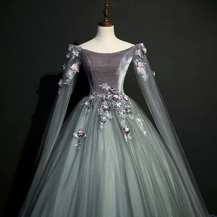 Платье Лолиты с открытыми плечами средневековое бальное платье для косплея викторианская принцесса Ренессанс цветы вечерние кружевные наряды выпускное платье