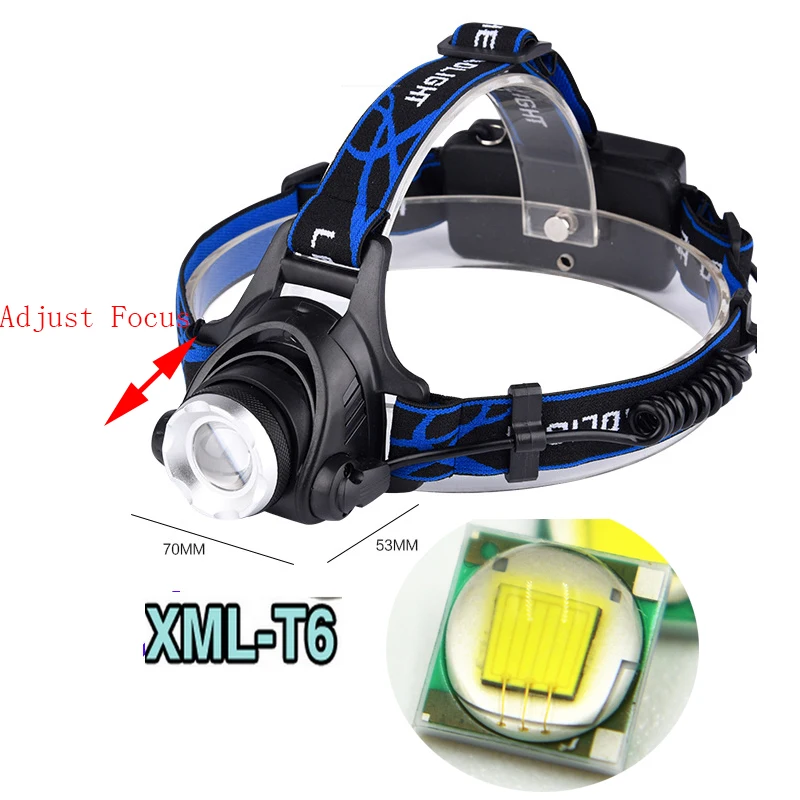 2500LM 3 Mode LED Headlight CREE T6 18650 Headlamp Head Lamp Flashlights Torch Camping Fishing | Освещение
