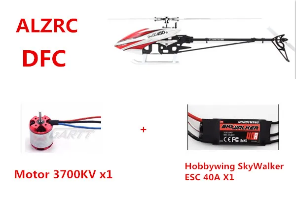 

Upgraded Version ALZRC - Devil 450 Pro V2 SDC/DFC Combo 450 PRO DFC Helicopter Collocation Carbon Fibre 325mm Paddle
