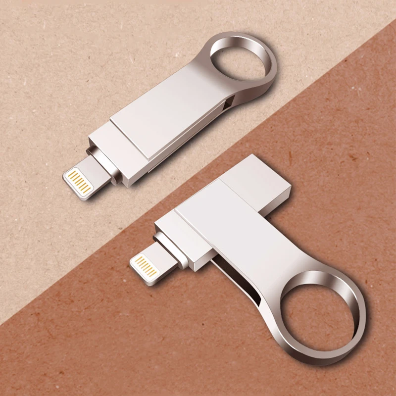 Richwell Usb флэш-накопитель 8 Гб оперативной памяти, 16 Гб встроенной памяти, 32 Гб 64 Гб флэш-накопитель 128 Гб металлический флеш-накопитель для iPhone 8/5/5S/6/6s Plus/7/7 Plus/ipad Pendrive