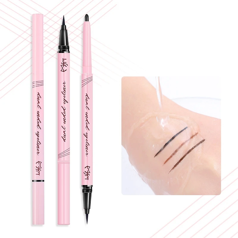 1PC Double-End Eyeliner Waterproof Smudge-Proof Long Lasting Multipurpose Liquid Eyeliner Pen For Eyes Cosmetics
