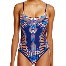 Купальник женский Цельный Купальник Сексуальные Купальники Женщины Лето Одежда для Пляжа купальный Костюм Бинты Выдалбливают Вырезать Топ Монокини Купальник 6099