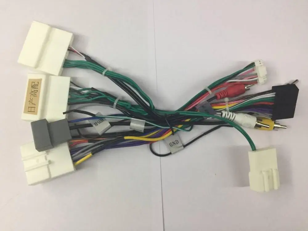 16pin Универсальный Автомобильный мужской ISO радио провод проводка Кабельный Жгут