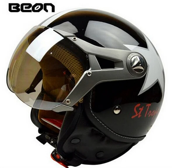 Free shipping for Beon vintage motorcycle helmet Scooter open face