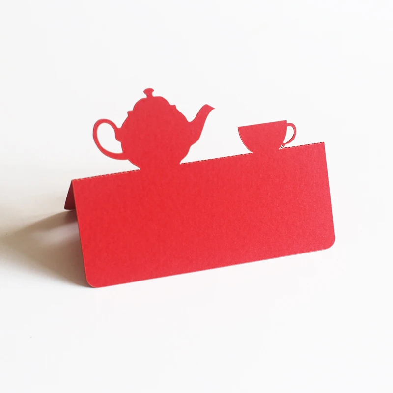 50 pcs tea party place cards party decoration table tent birthday party place cards