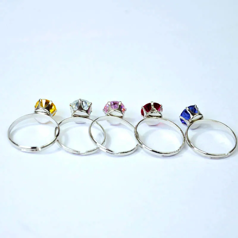50 шт. Мода 1,2 карат AAA циркон обручальные кольца много для женщин обувь девочек свадебные кольцо с австрийским кристаллом ювелирные изделия оптом LR4060